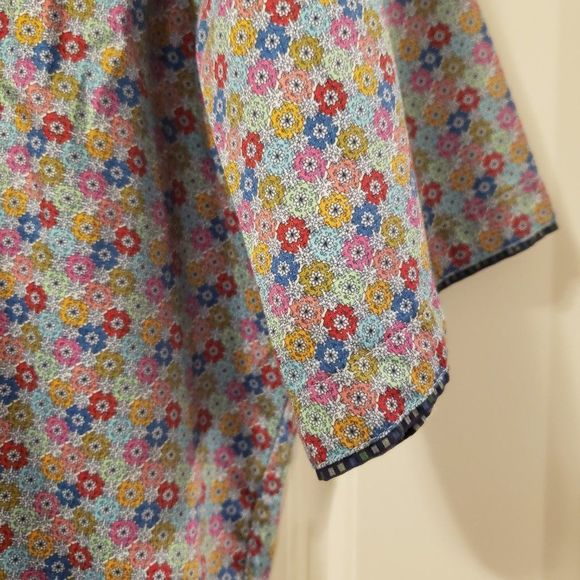 LUCHIANO Visconti Men's Floral Short Sleeve Button Shirt - Size XL - Picture 14 of 16